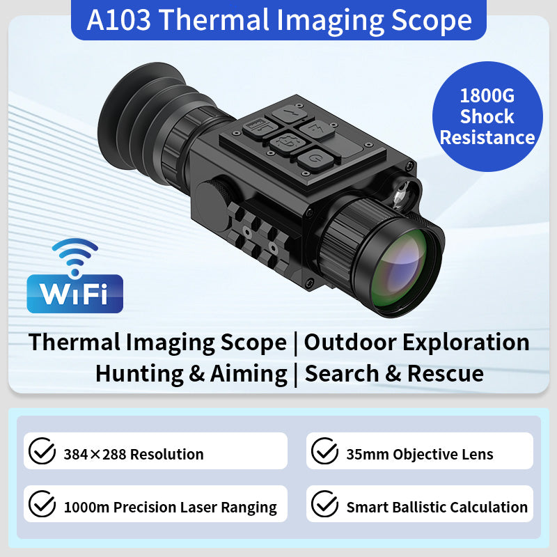 A102/A103 Thermal Imaging Scope | Day & Night Use, IP67 for Search & Rescue