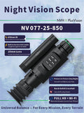NV-077-25-940 Digital Night Vision Scope – 940nm Invisible IR, Full HD Recording, WiFi, 6000J Recoil Proof – Essential Night Vision for Hunters