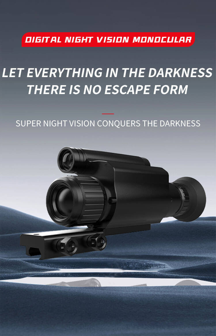 NV-075-50-940 Digital Night Vision Scope – 1080P HD, 940nm Invisible IR, 50mm Lens, Photo/Video Recording &amp; Dual Battery