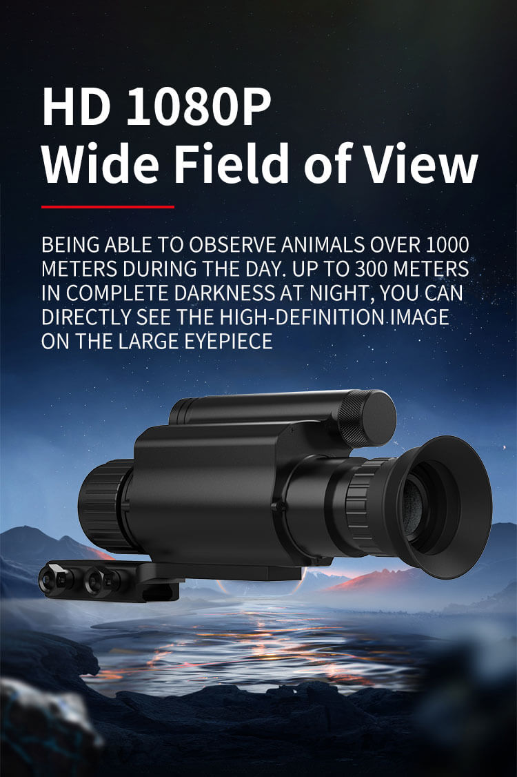NV 075-25-940 Digital Night Vision Scope | 1080P HD Infrared Monocular for Hunting & Outdoor Obstionvaer