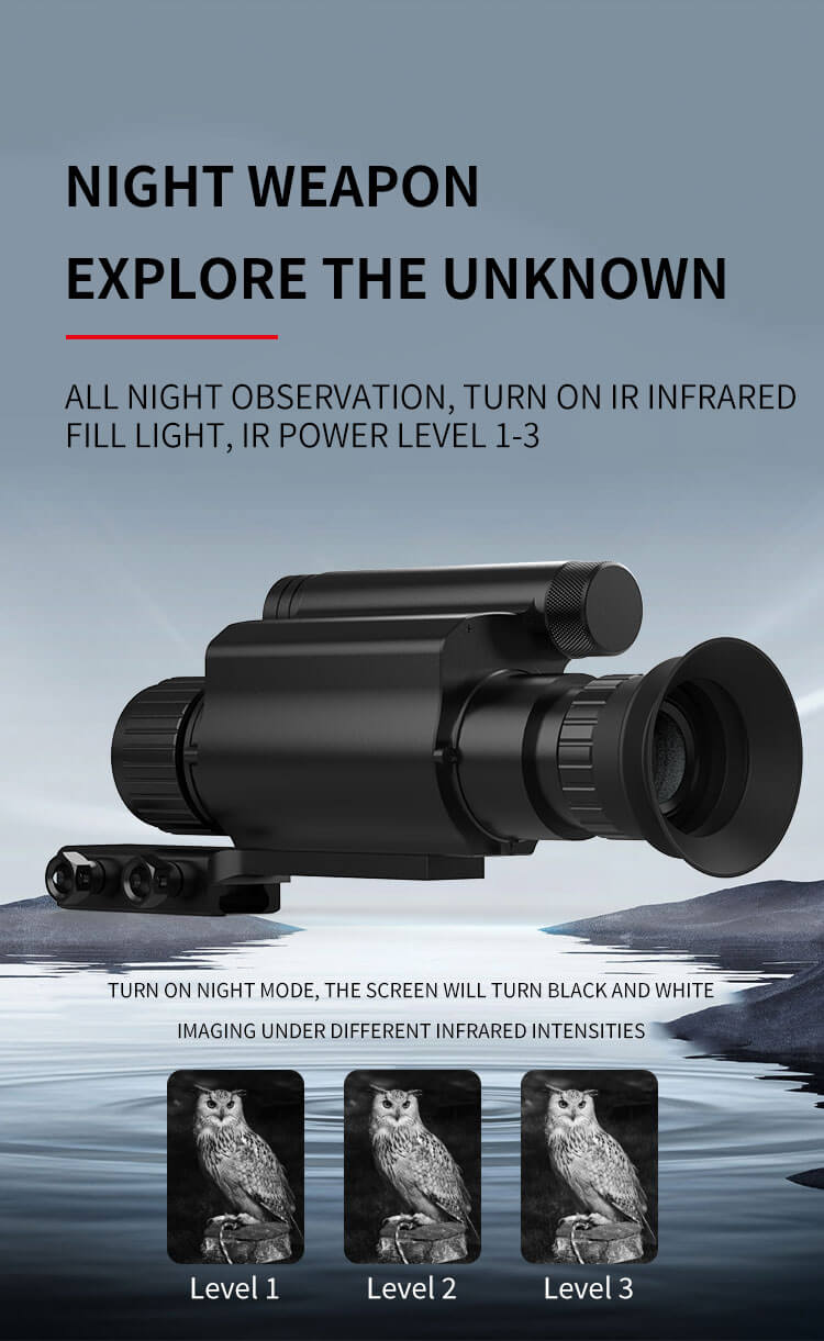 NV 075-25-940 Digital Night Vision Scope | 1080P HD Infrared Monocular for Hunting & Outdoor Obstionvaer