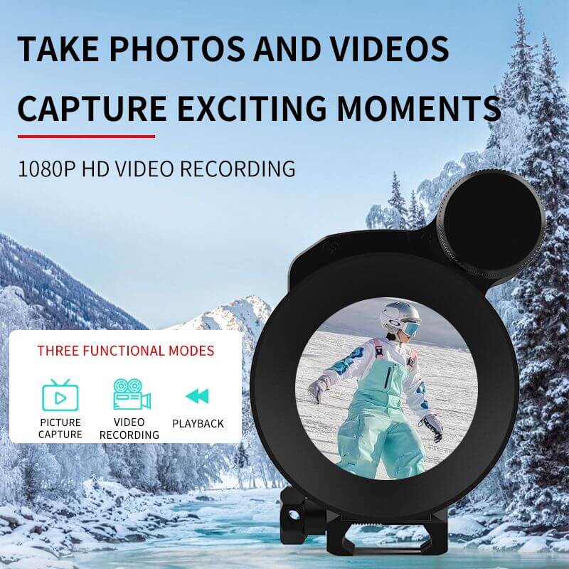 NV-075-35-940 Digital Night Vision Scope – 1080P HD, 35mm Lens, 940nm Invisible IR, Photo/Video Recording