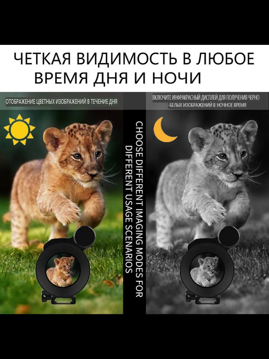 NV-075-35-940 Digital Night Vision Scope – 1080P HD, 35mm Lens, 940nm Invisible IR, Photo/Video Recording