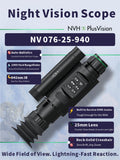 NV-076-25-940 Digital Night Vision Scope – 1000m Rangefinder, Auto Ballistics, 940nm IR, Full HD, WiFi