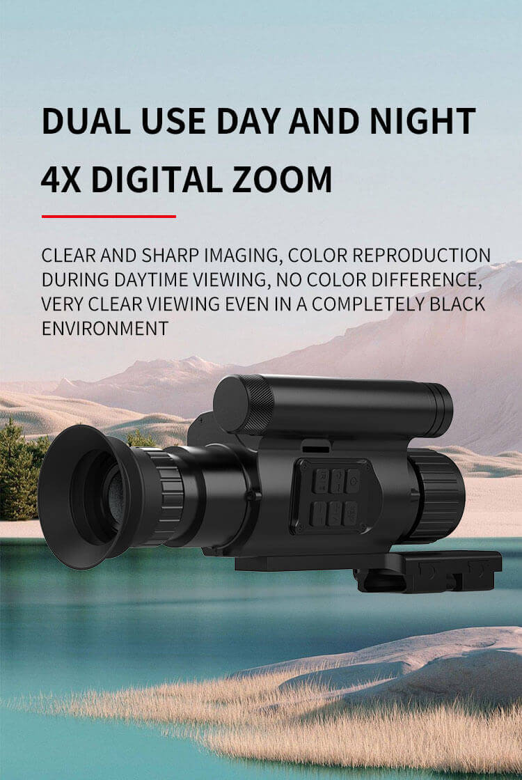 NV-075-50-940 Digital Night Vision Scope – 1080P HD, 940nm Invisible IR, 50mm Lens, Photo/Video Recording &amp; Dual Battery