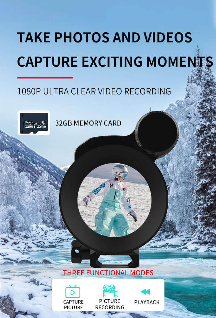 NV-075-50-940 Digital Night Vision Scope – 1080P HD, 940nm Invisible IR, 50mm Lens, Photo/Video Recording &amp; Dual Battery