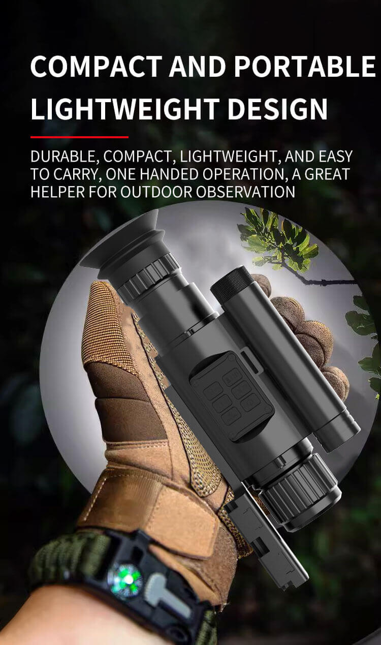 NV-075-50-940 Digital Night Vision Scope – 1080P HD, 940nm Invisible IR, 50mm Lens, Photo/Video Recording &amp; Dual Battery